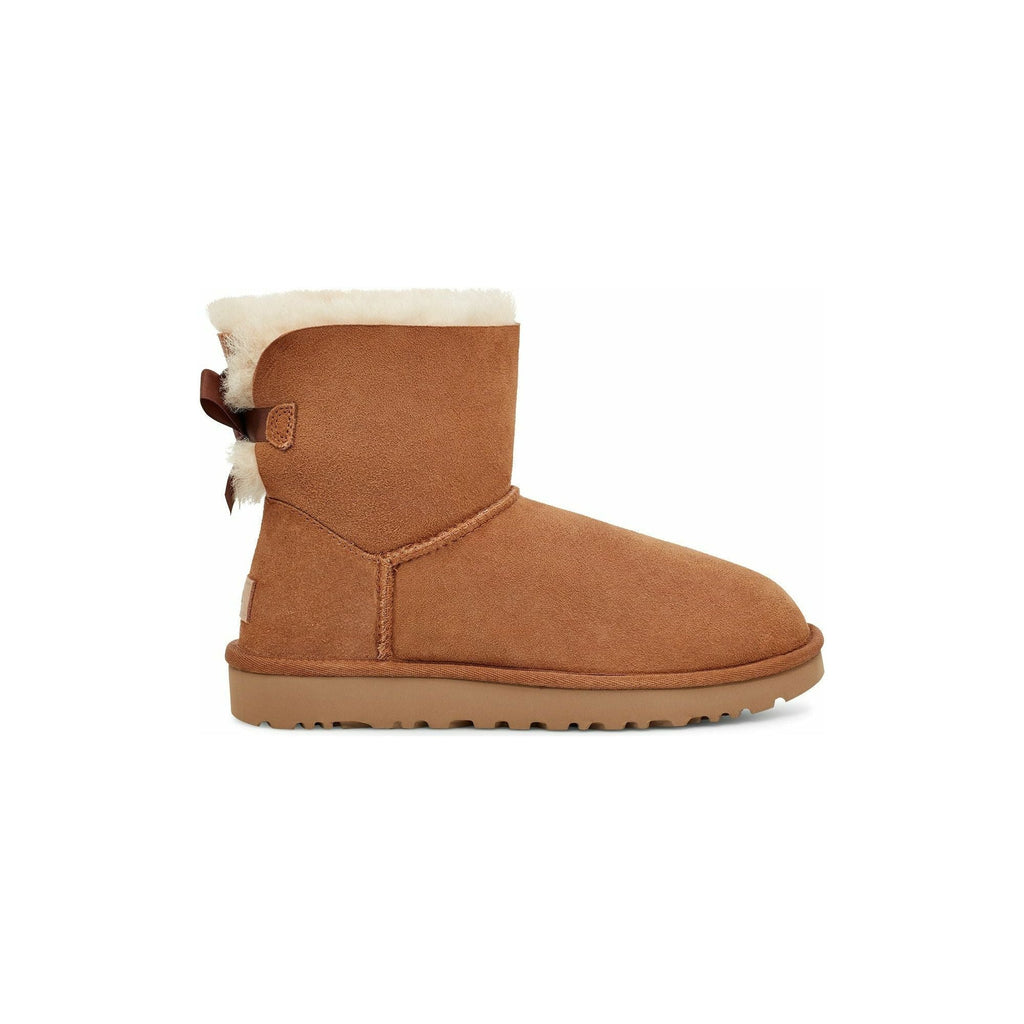 UGG Women's Mini Bailey Bow II Boot in Chestnut