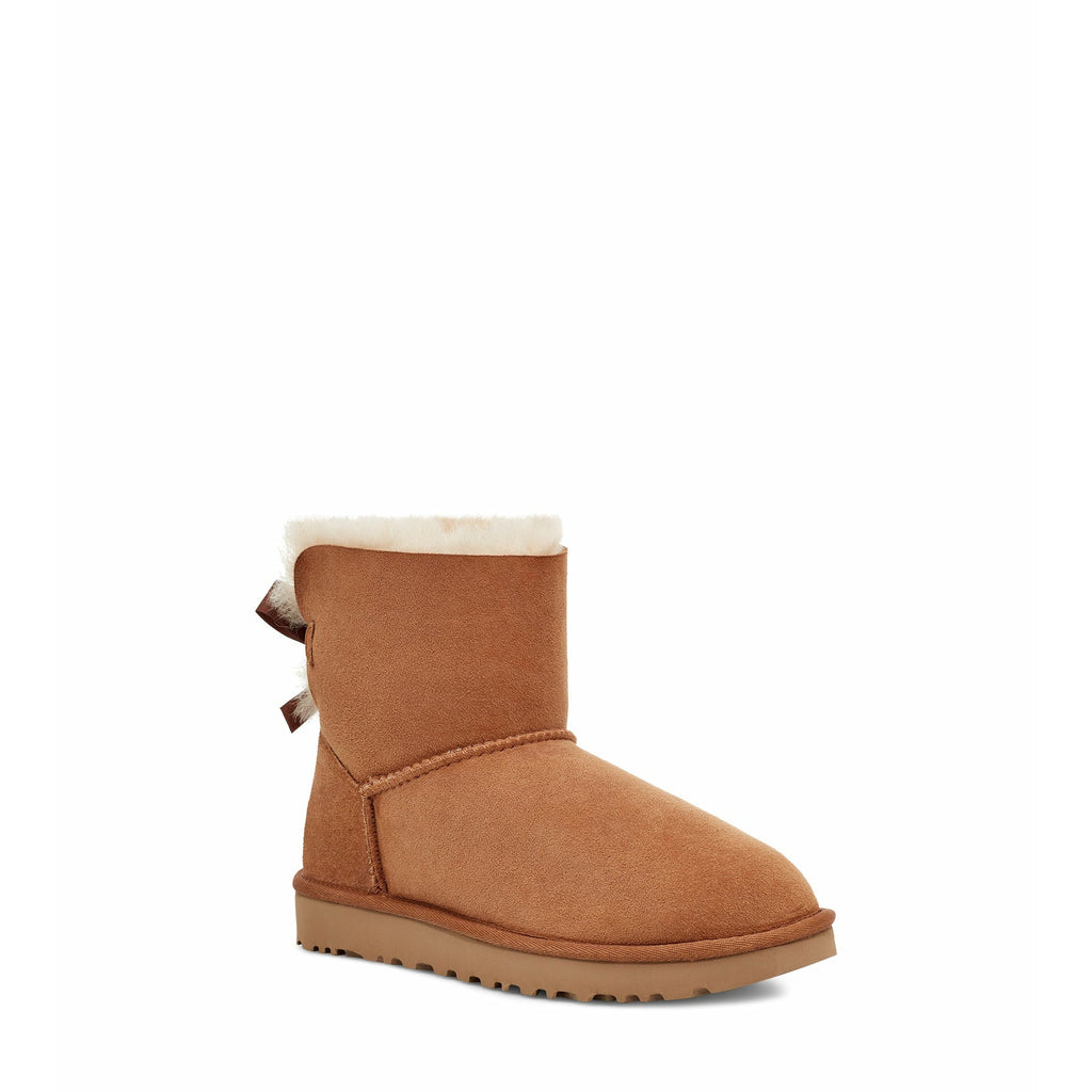 UGG Women's Mini Bailey Bow II Boot in Chestnut