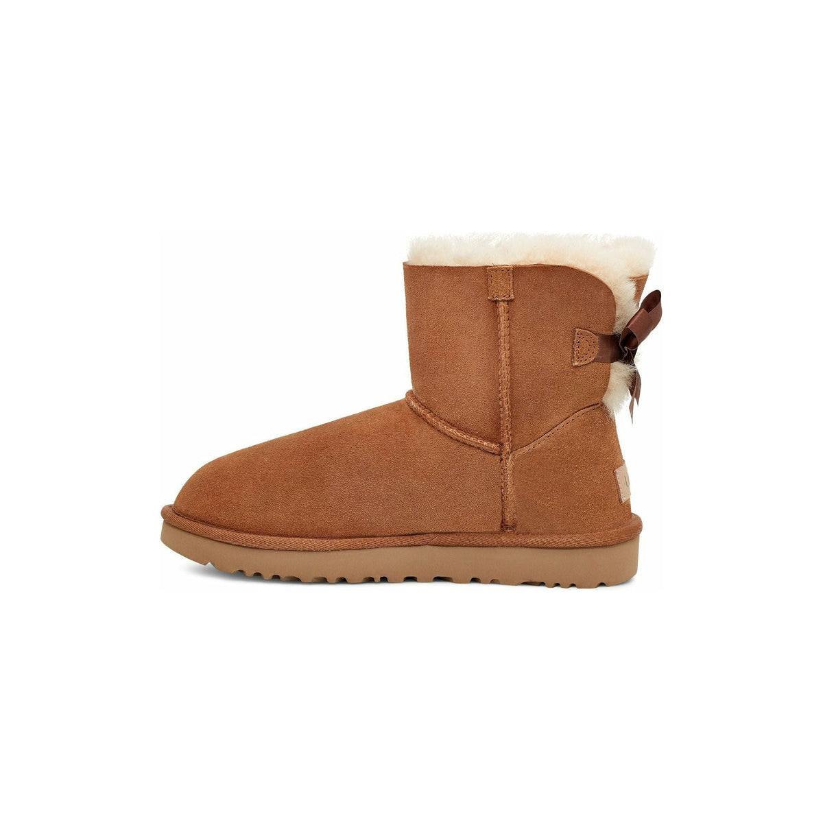 UGG Women's Mini Bailey Bow II Boot in Chestnut