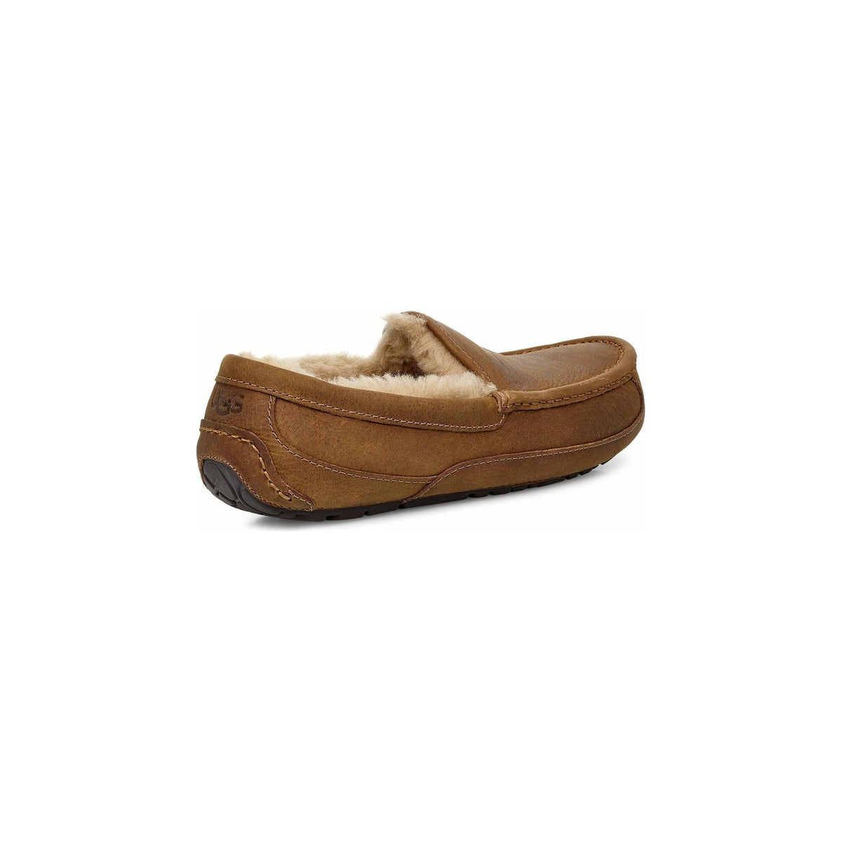 UGG Men's Ascot Leather Slipper in Tan