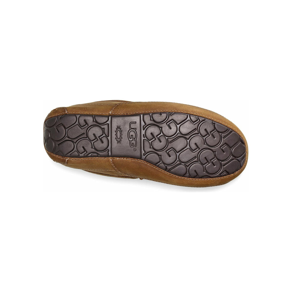 UGG Men's Ascot Leather Slipper in Tan