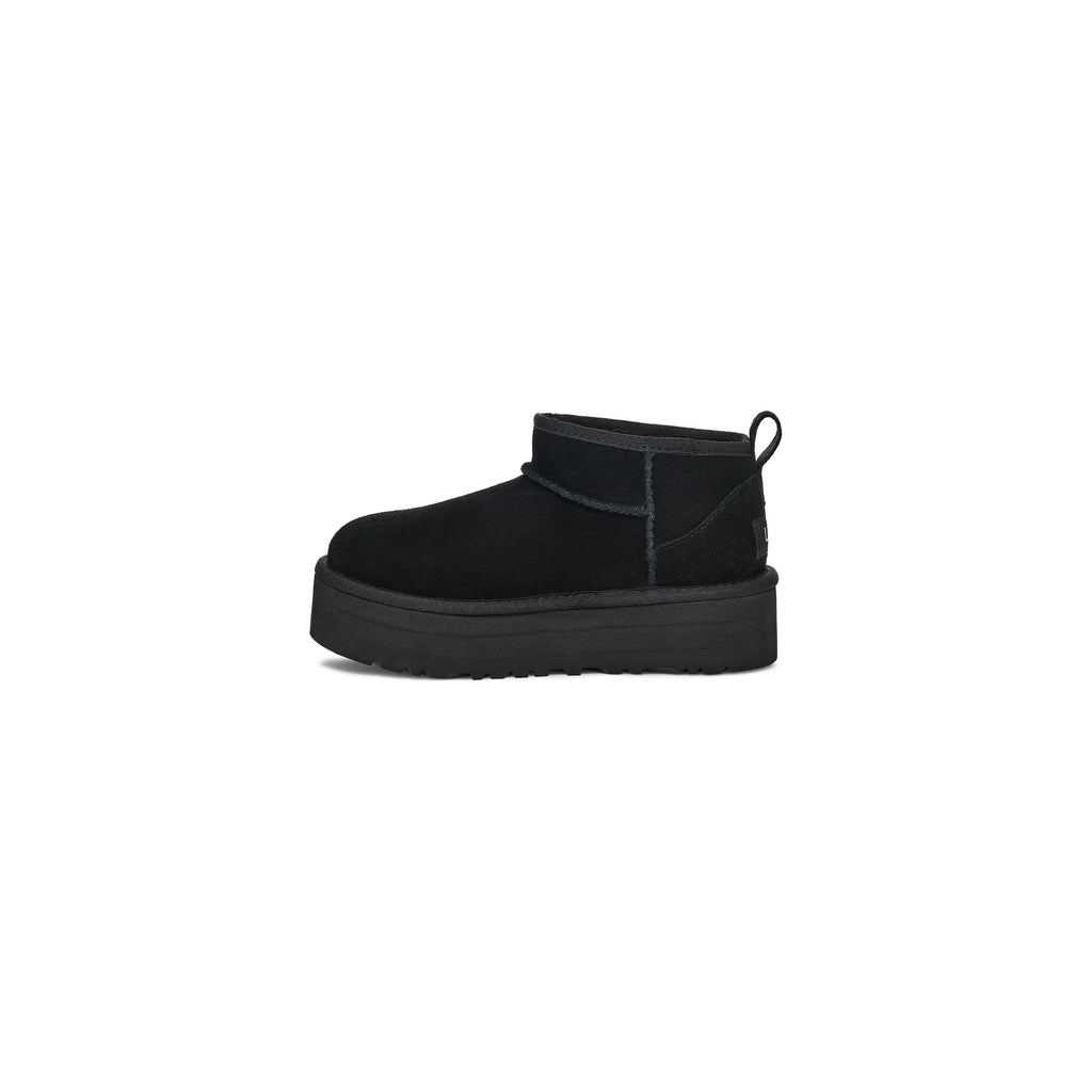 UGG Kid's Classic Ultra Mini Platform in Black