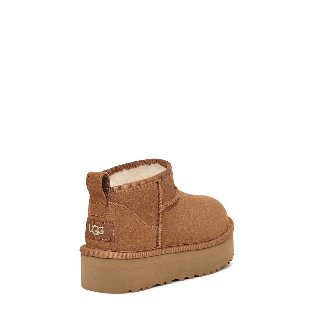 UGG Kid's Classic Ultra Mini Platform in Chestnut