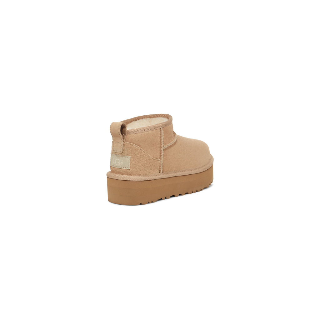 UGG Kid's Classic Ultra Mini Platform in Sand