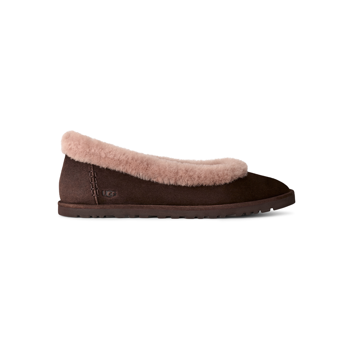 UGG Women's Zora Ballet Flat in Dusted Cocoa