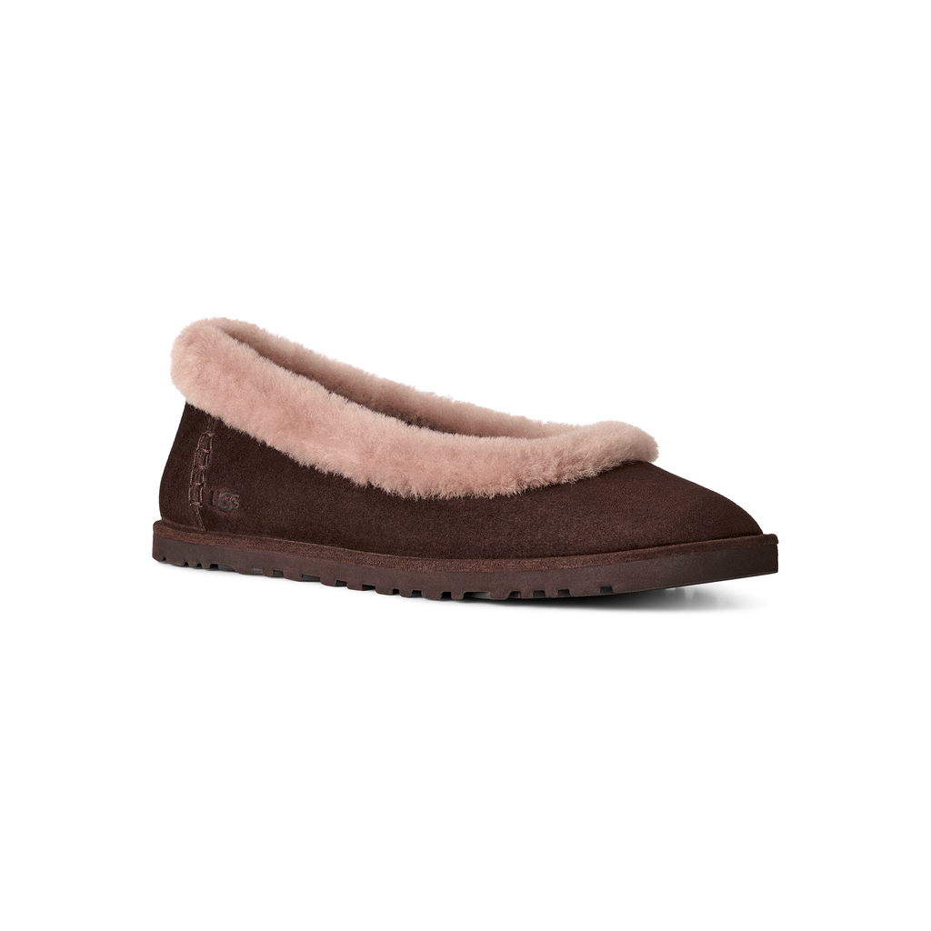 UGG Women's Zora Ballet Flat in Dusted Cocoa