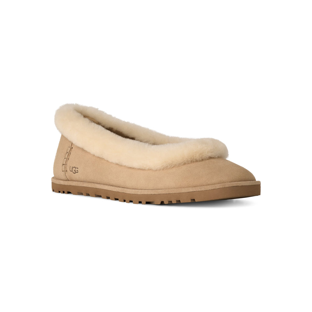 UGG Women's Zora Ballet Flat in Sand