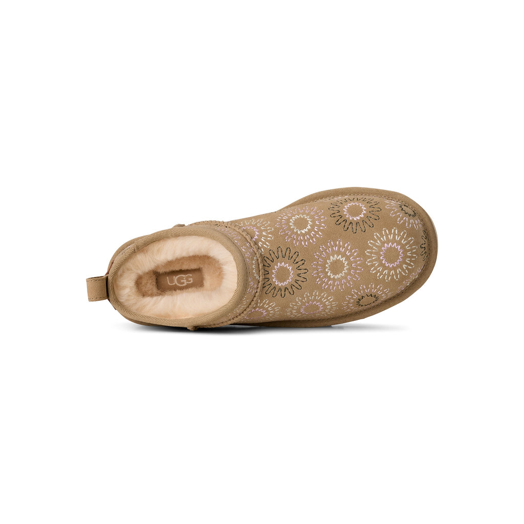 UGG Women's Classic Micro Sun Stitch in Mustard Seed