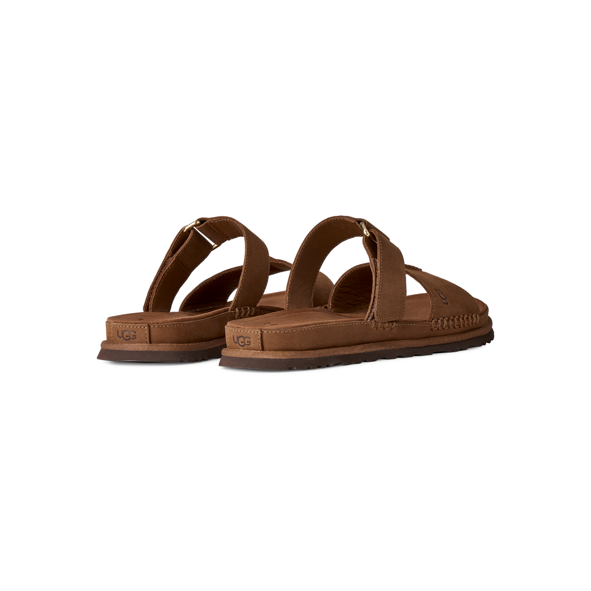 UGG Women's GoldenGaze Slide in Dark Chestnut