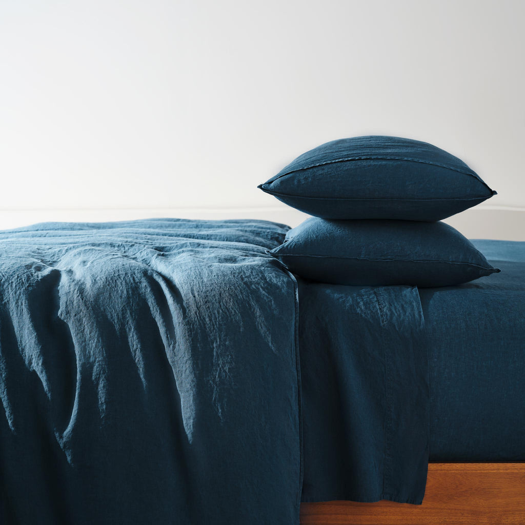 Washed European Linen Bedding Move-In Bundle
