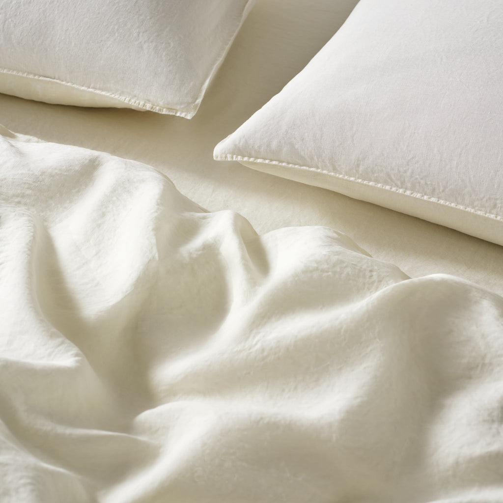 Washed European Linen Fitted Sheet