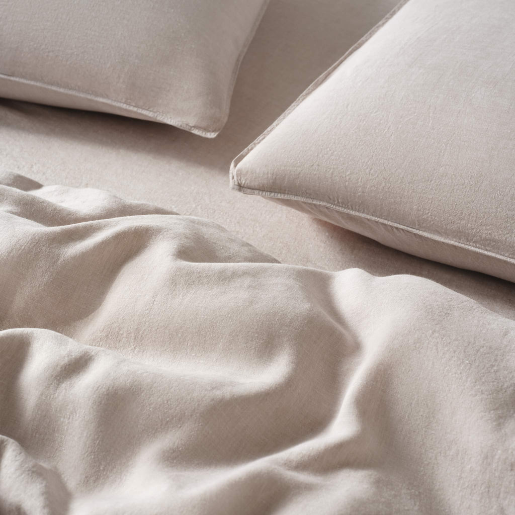 Washed European Linen Fitted Sheet