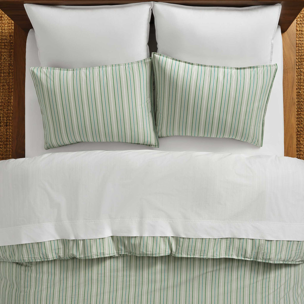 Set of 2 Washed Classic Percale Core Sheet Set Bundle