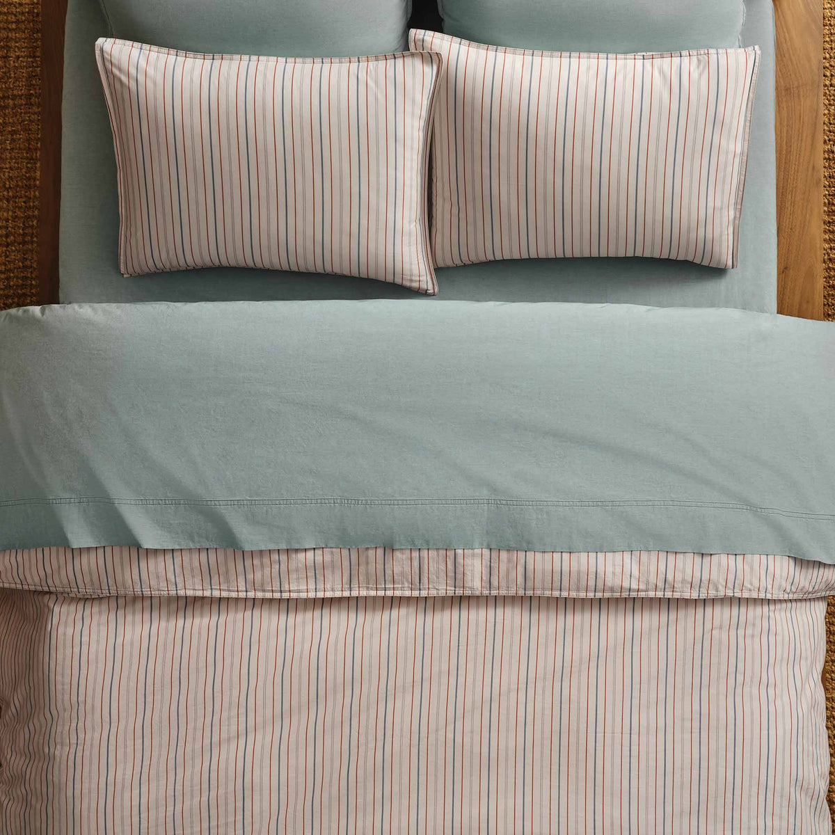 Washed Classic Percale Duvet Set