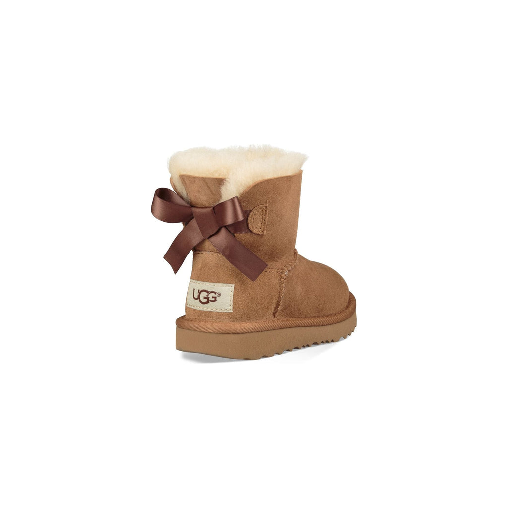 UGG Kid's Mini Bailey Bow II Boot in Chestnut