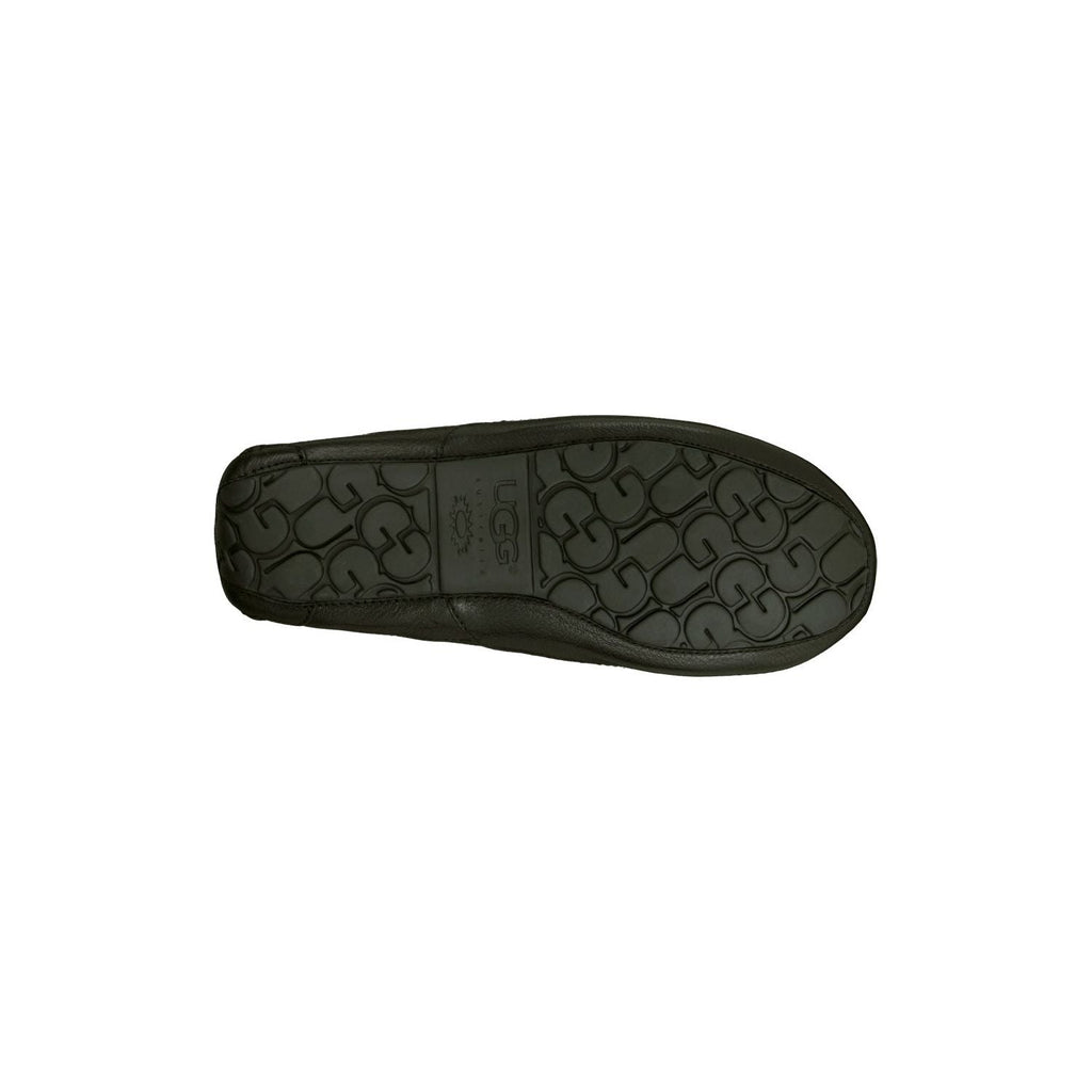 UGG Men's Ascot Leather Slipper in Black