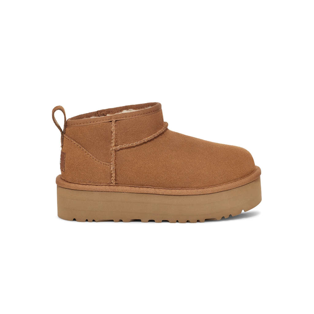 UGG Kid's Classic Ultra Mini Platform in Chestnut