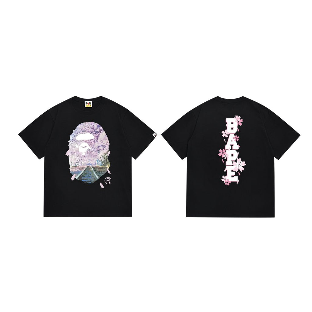 BAPE Ape Head Cherry Blossom Graphic T-Shirt