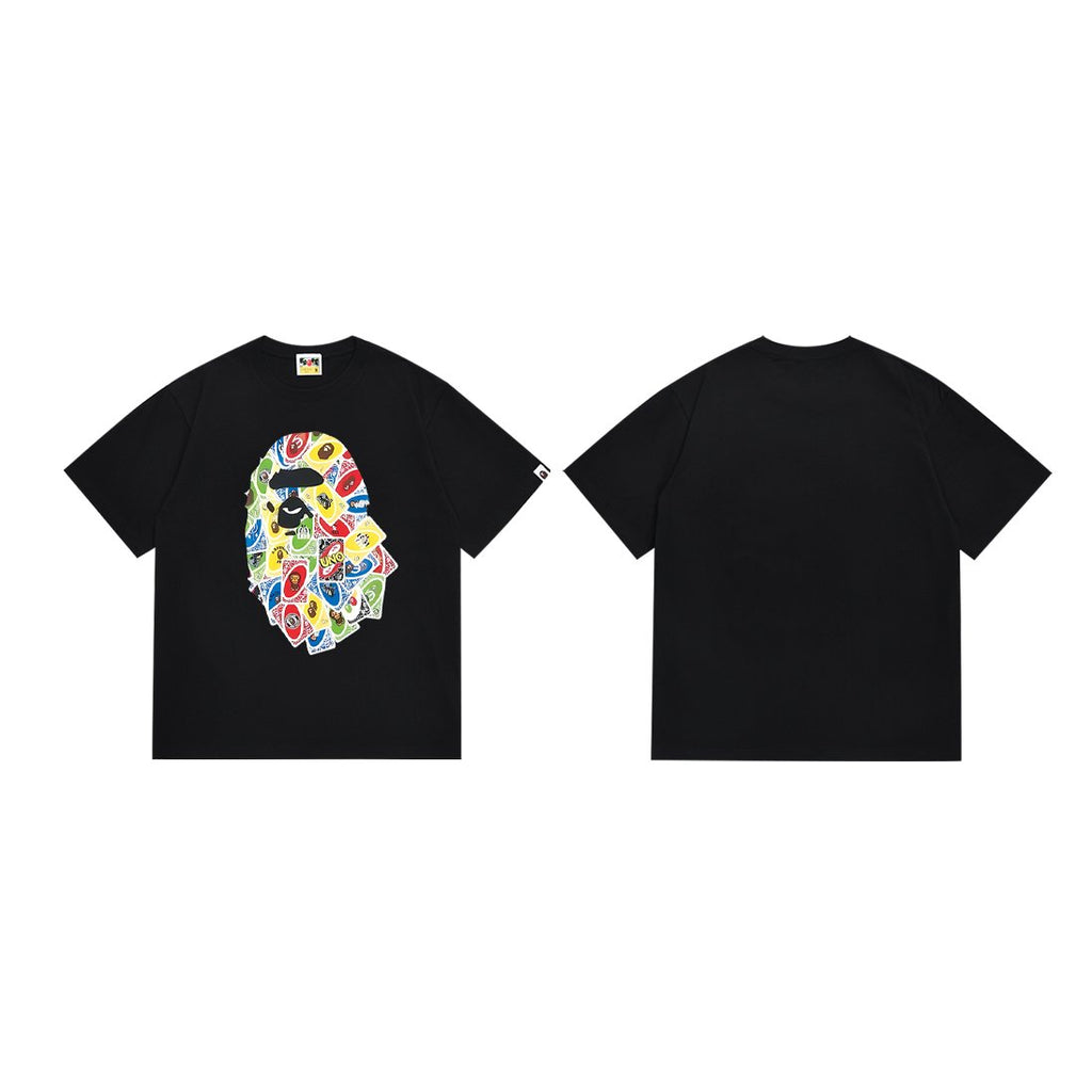 BAPE Ape-Head Playing Card Graphic Short-Sleeve T-Shirt