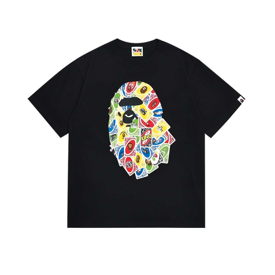 BAPE Ape-Head Playing Card Graphic Short-Sleeve T-Shirt