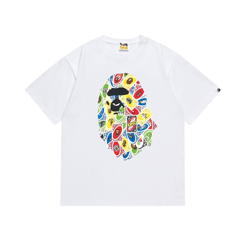 BAPE Ape-Head Playing Card Graphic Short-Sleeve T-Shirt
