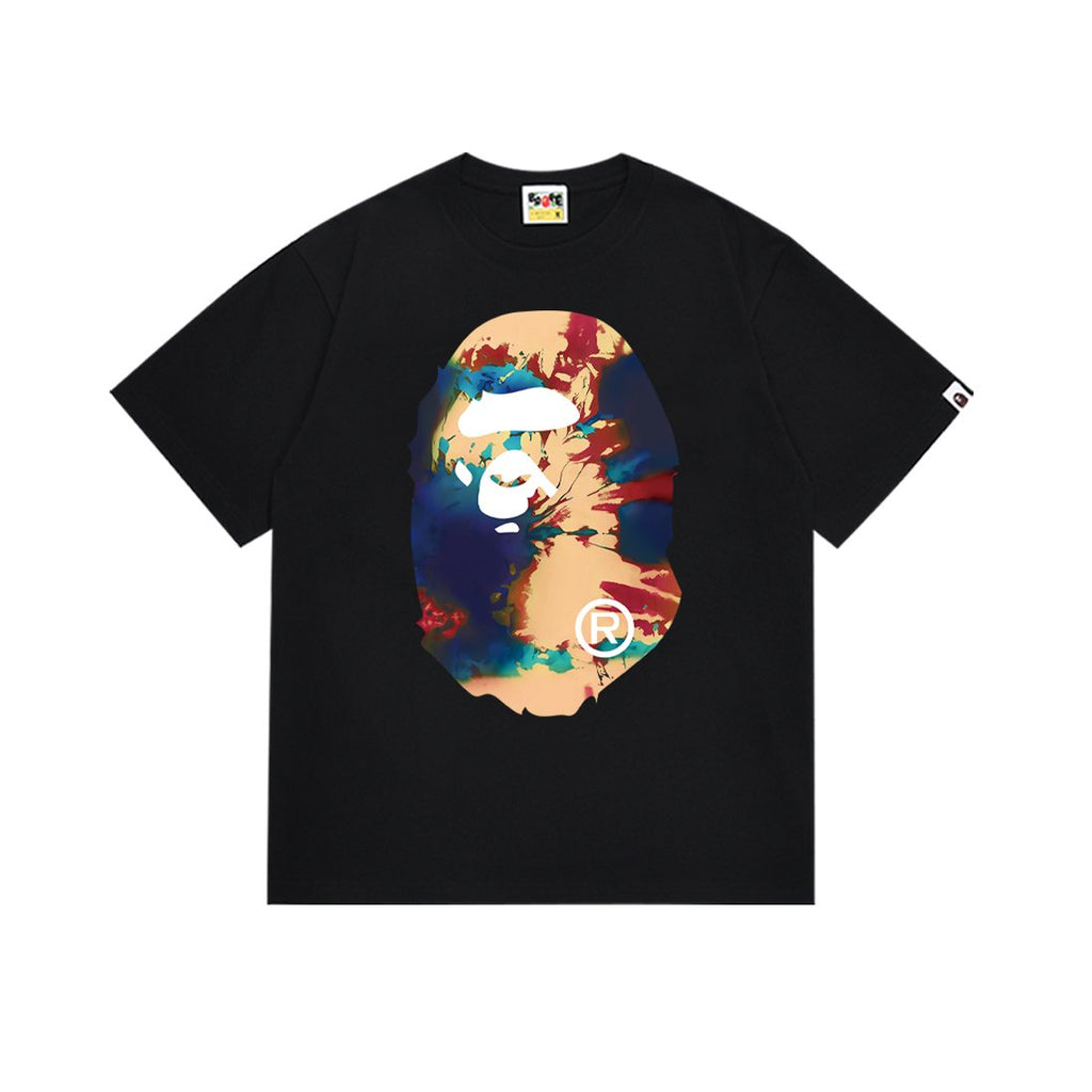 BAPE Ape Head Tie-Dye Graphic T-Shirt