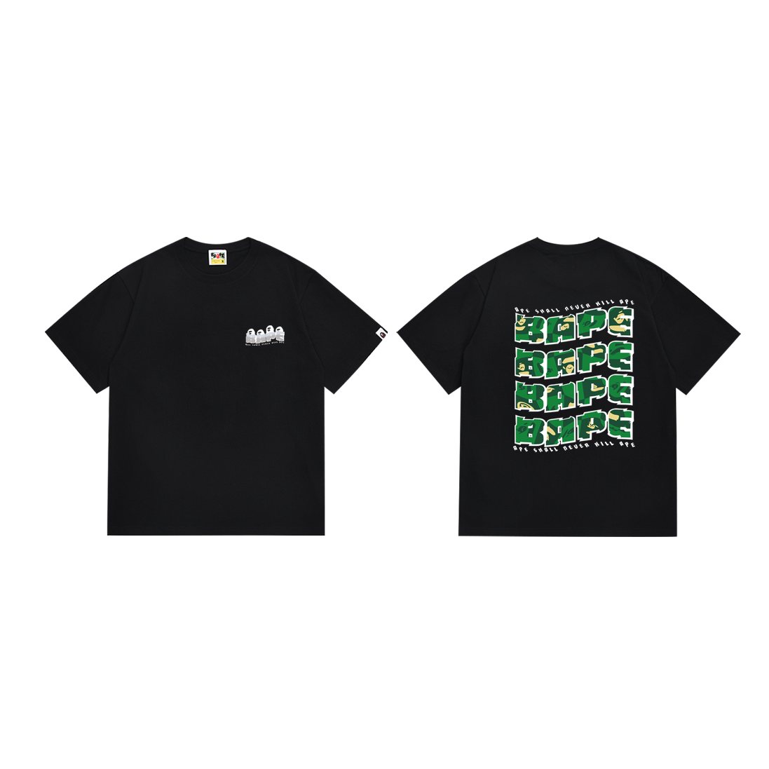 BAPE Ape Head Letter Graphic Short-Sleeve T-Shirt