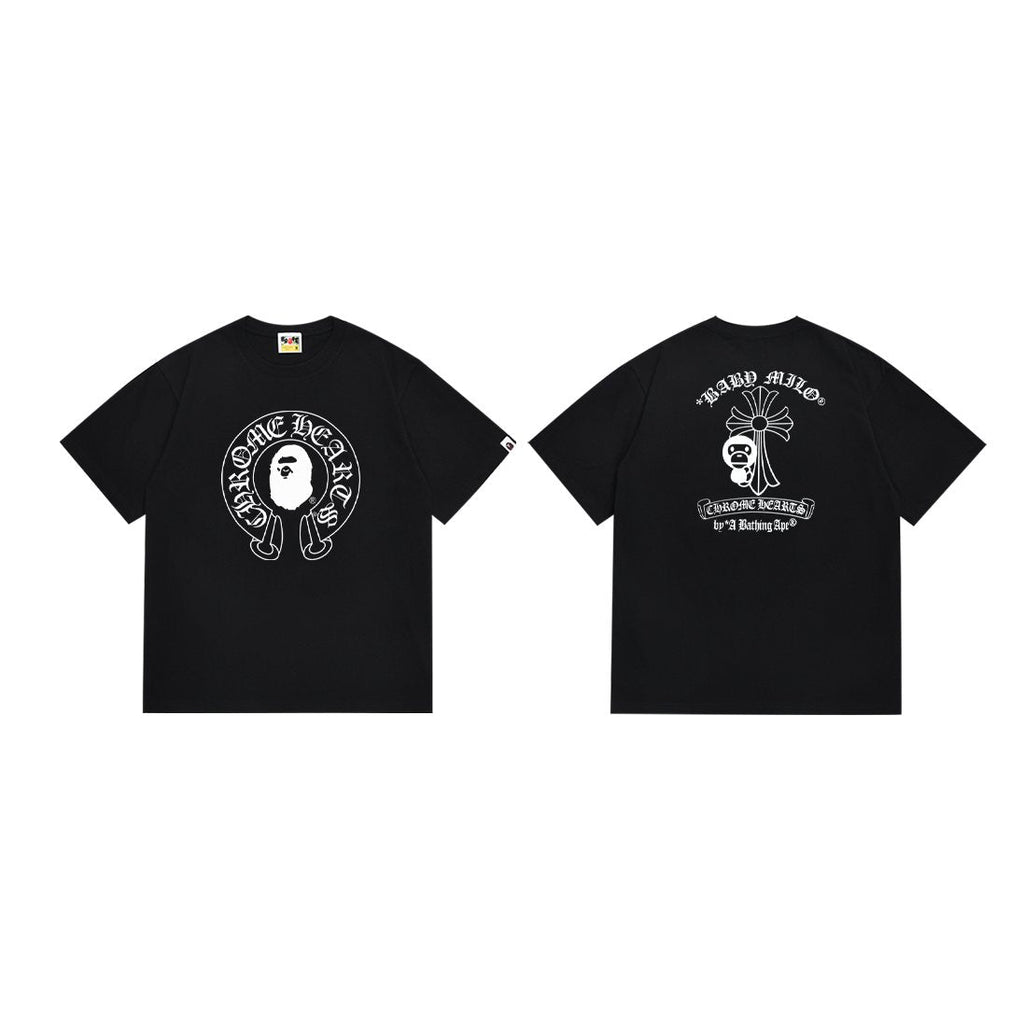 BAPE Ape & Flower Graphic Short-Sleeve T-Shirt
