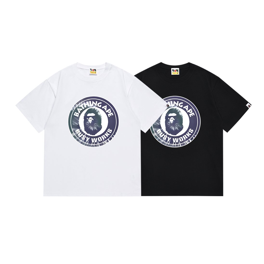 BAPE Busy Works Iridescent Circle Graphic T-Shirt
