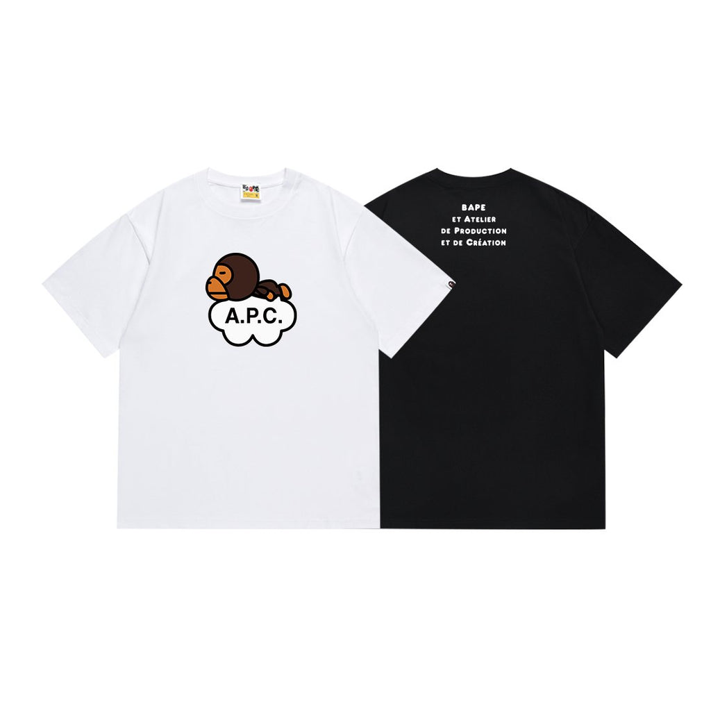 BAPE Ape Cloud Graphic Short-Sleeve T-Shirt
