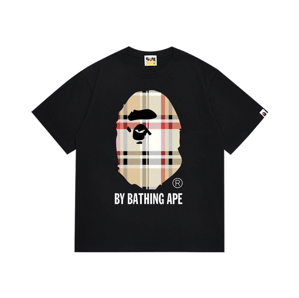 BAPE Check Ape-Face Graphic T-Shirt