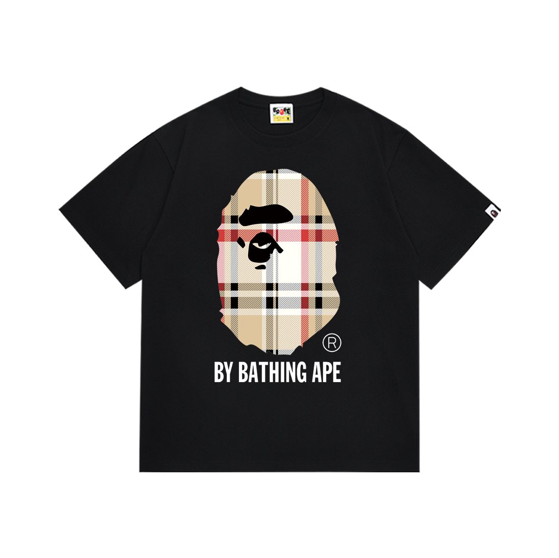 BAPE Check Ape-Face Graphic T-Shirt