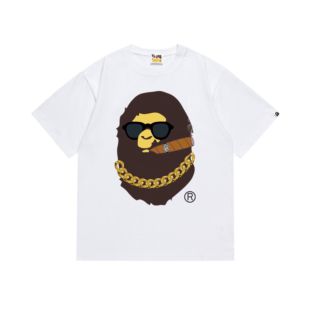 BAPE Ape Cigar Chain Graphic T-Shirt