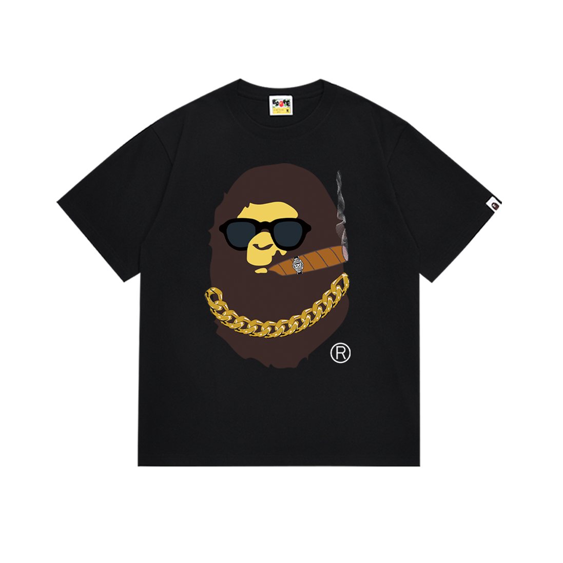 BAPE Ape Cigar Chain Graphic T-Shirt