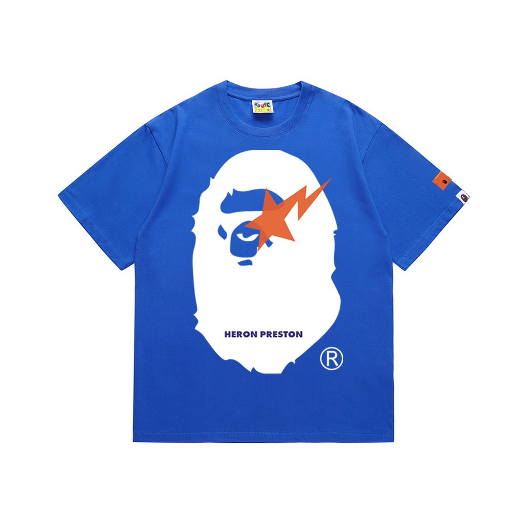 BAPE Ape Face Lightning Graphic T-Shirt