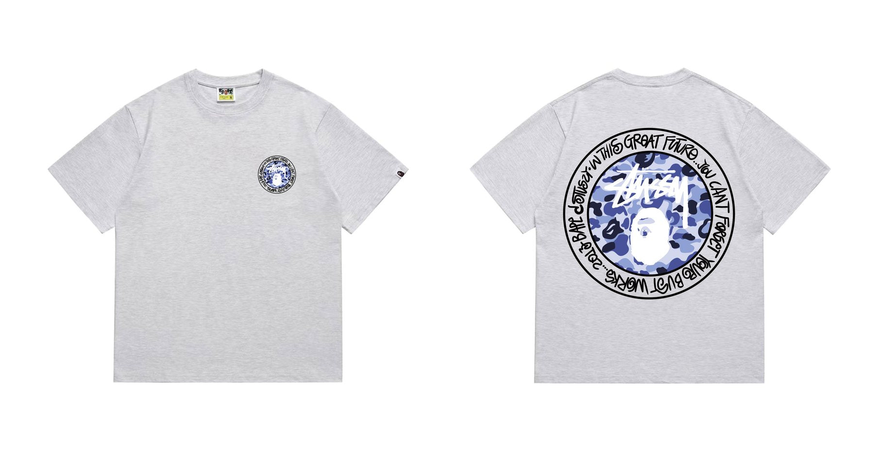 BAPE Circular Camo Back Graphic T-Shirt