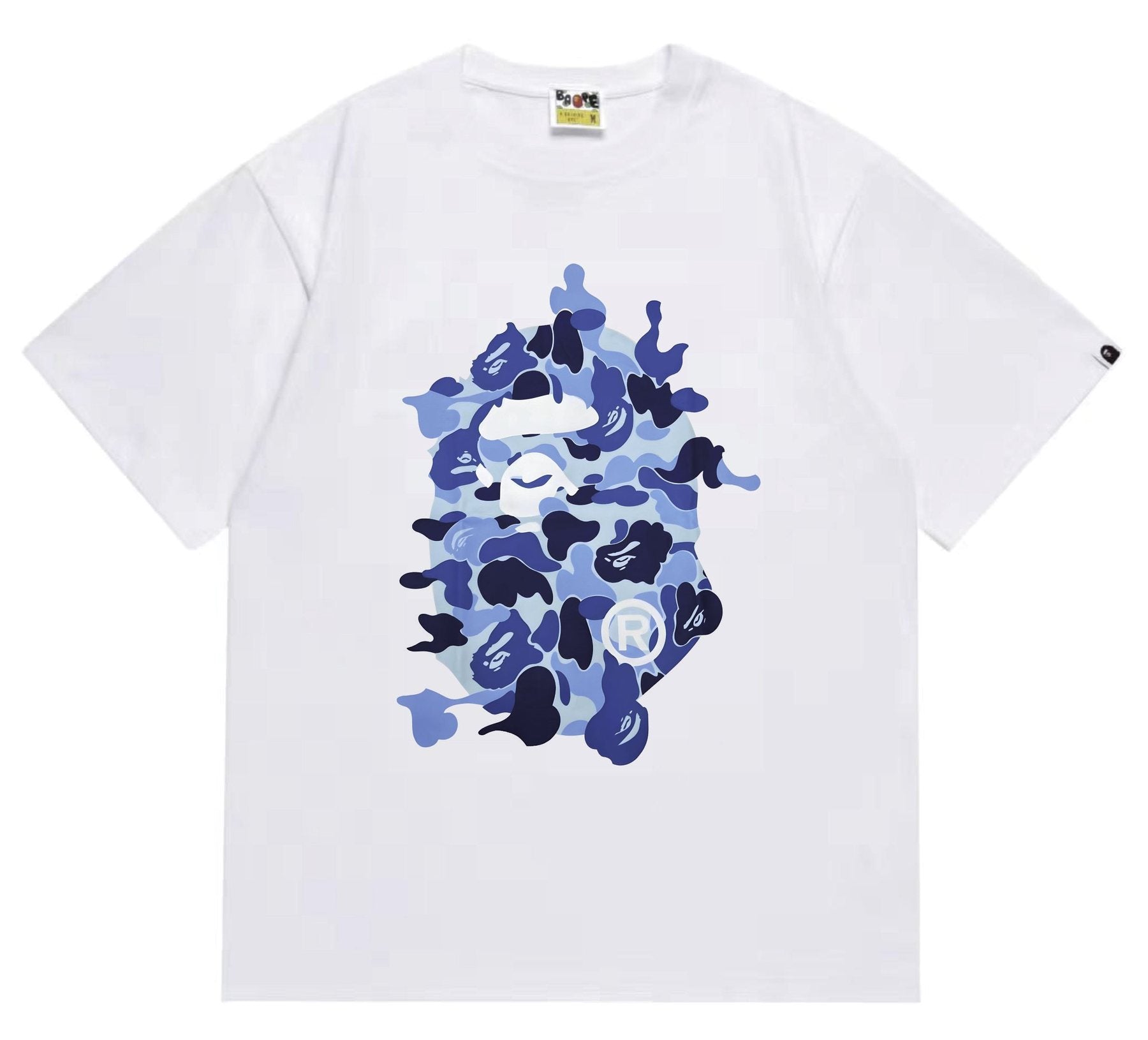 BAPE Camouflage Ape Face Graphic T-Shirt