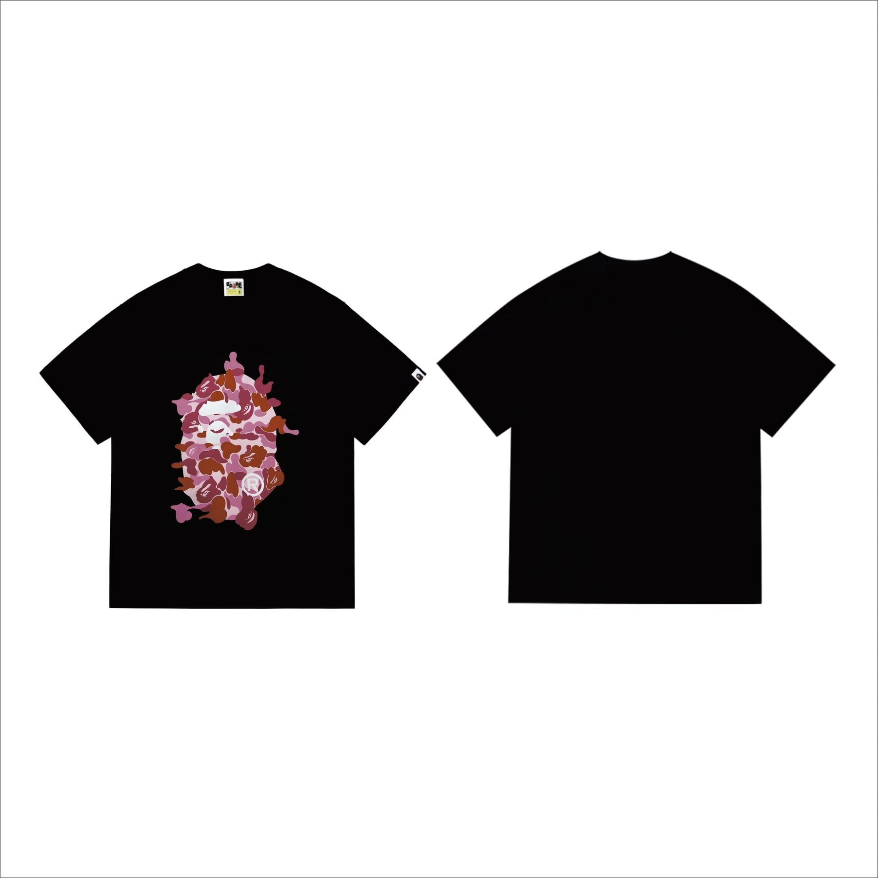 BAPE Camouflage Ape Face Graphic T-Shirt