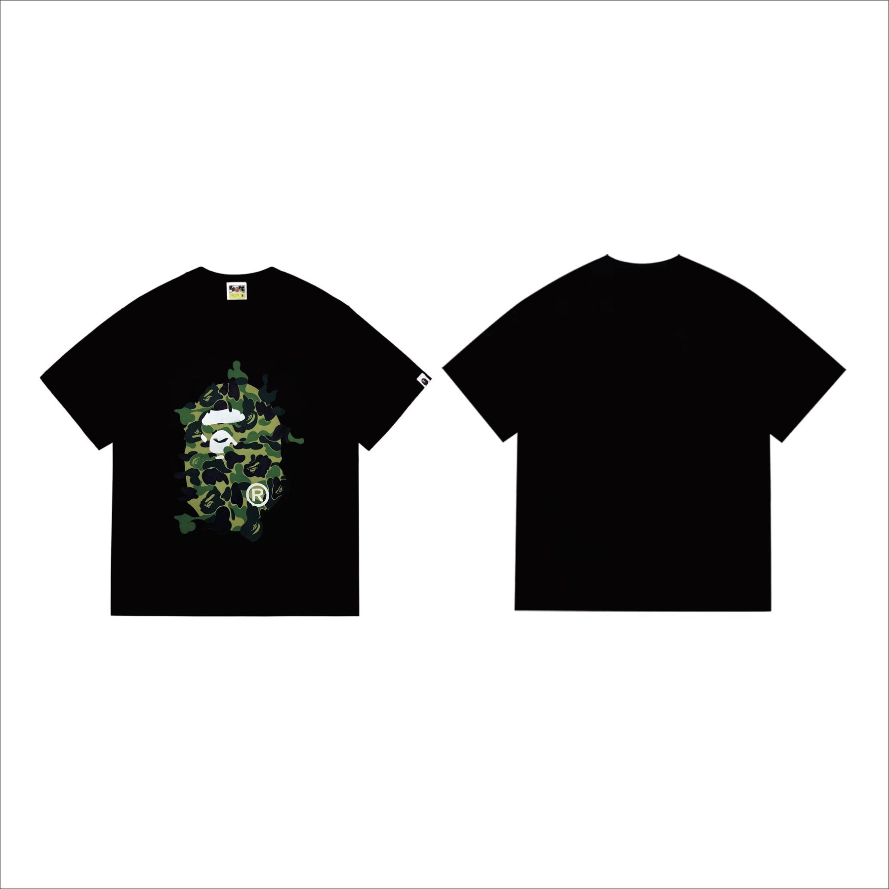 BAPE Camouflage Ape Face Graphic T-Shirt