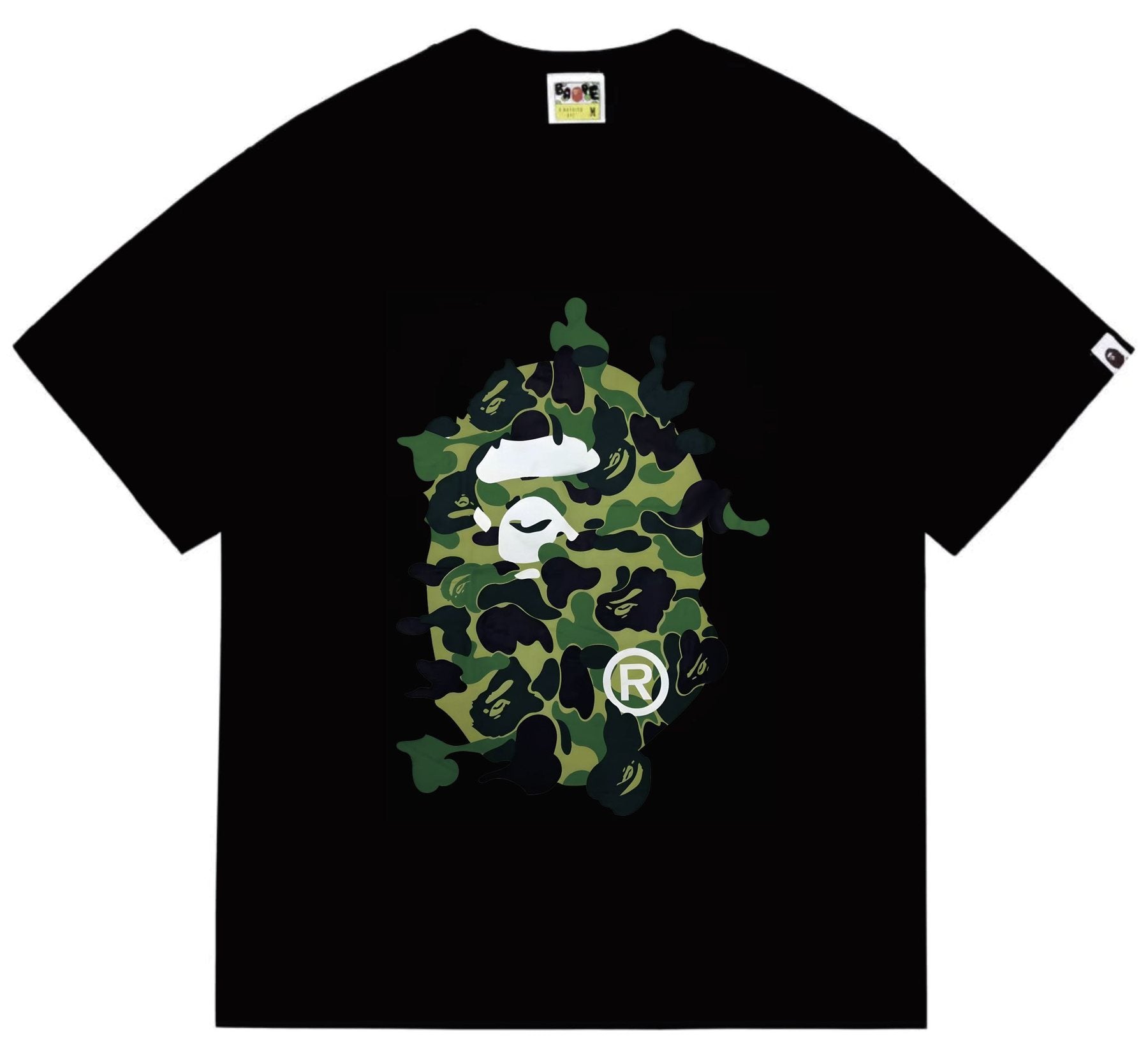 BAPE Camouflage Ape Face Graphic T-Shirt