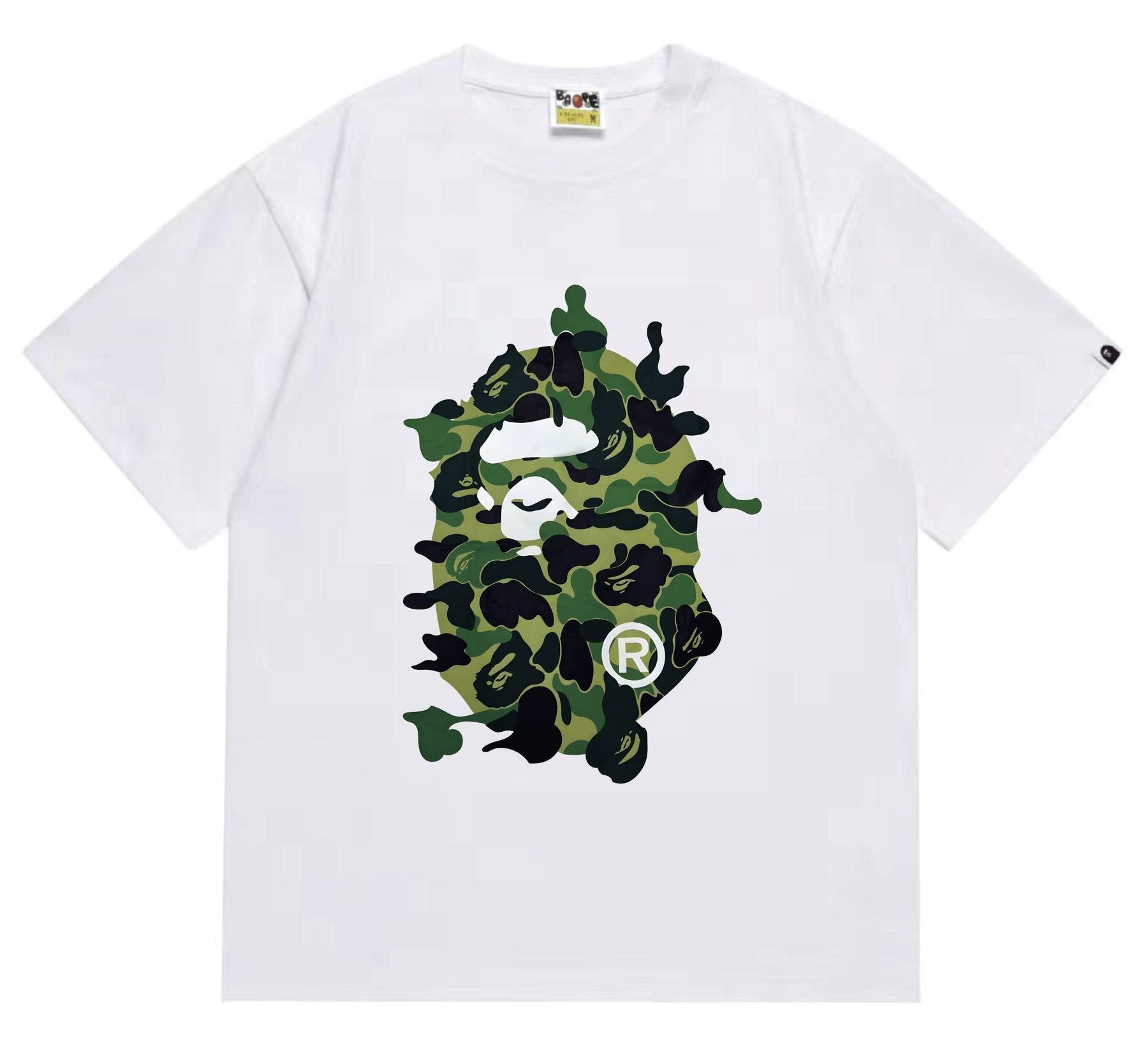 BAPE Camouflage Ape Face Graphic T-Shirt
