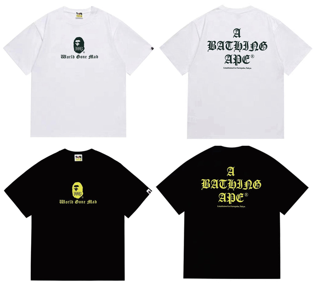 BAPE Ape-Head Front & Back Graphic T-Shirt