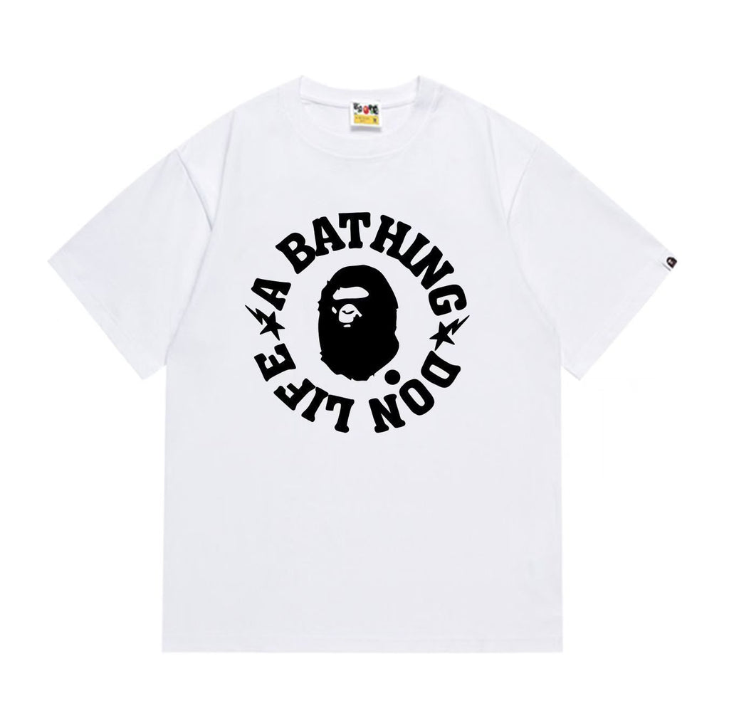 BAPE Circular Graphic Short-Sleeve T-Shirt - White, Black