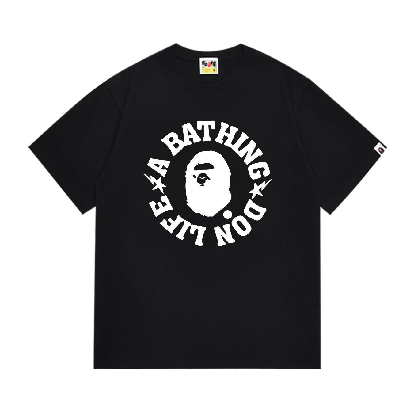 BAPE Circular Graphic Short-Sleeve T-Shirt - White, Black