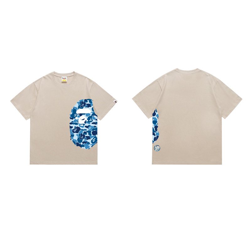 BAPE Blue Camo Ape-Head Graphic T-Shirt