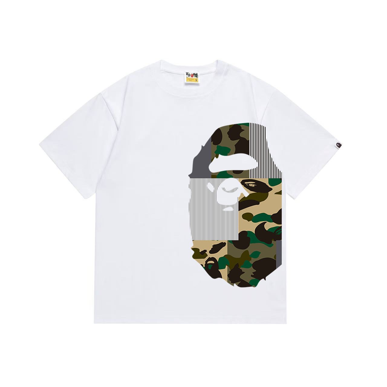 BAPE Camo Ape Face Graphic Short-Sleeve T-Shirt