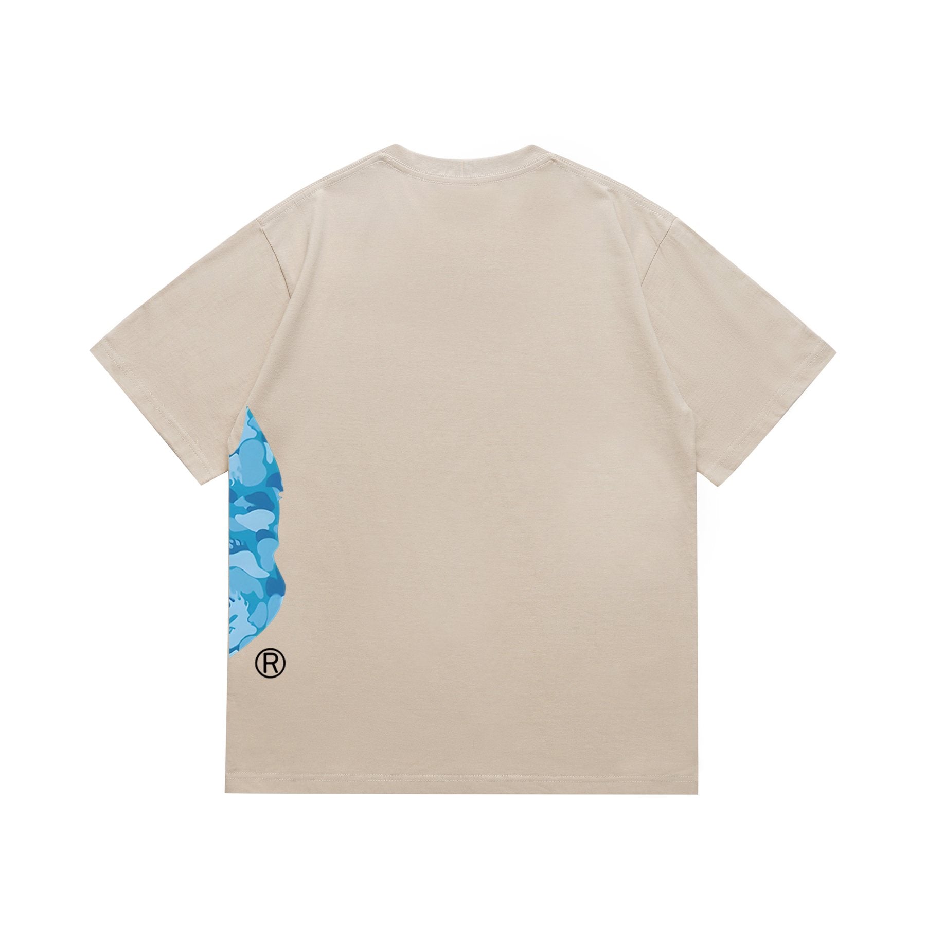 BAPE Blue Ape-Head Side Graphic T-Shirt