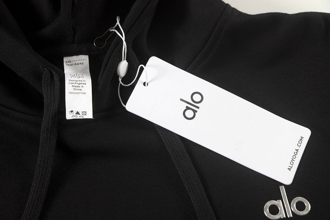 alo Logo Graphic Hoodie & Sweatpants Matching Set