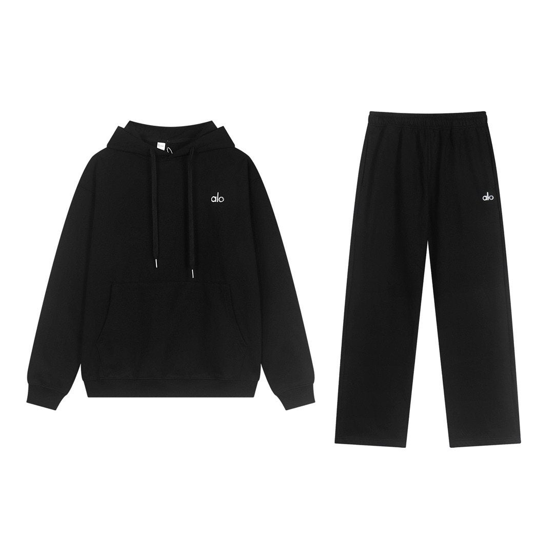 alo Logo Graphic Hoodie & Sweatpants Matching Set
