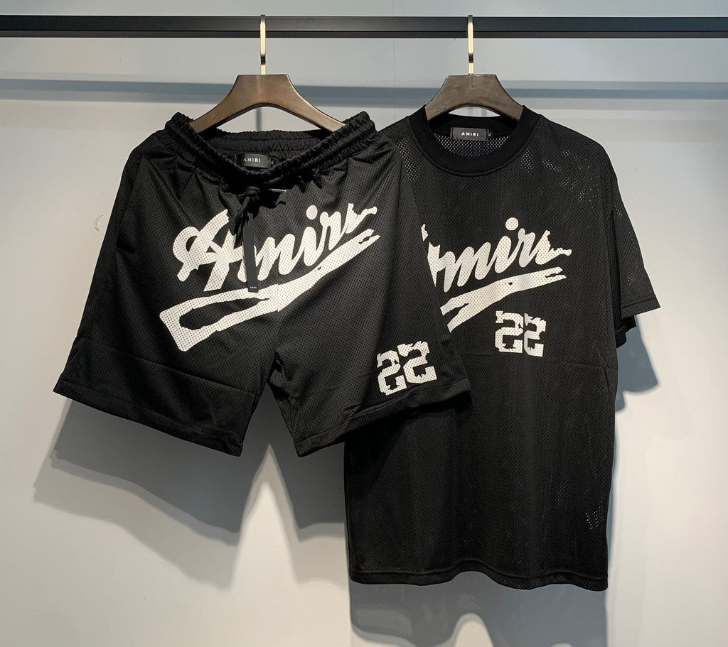AMIRI 22 Mesh T-Shirt & Shorts Set